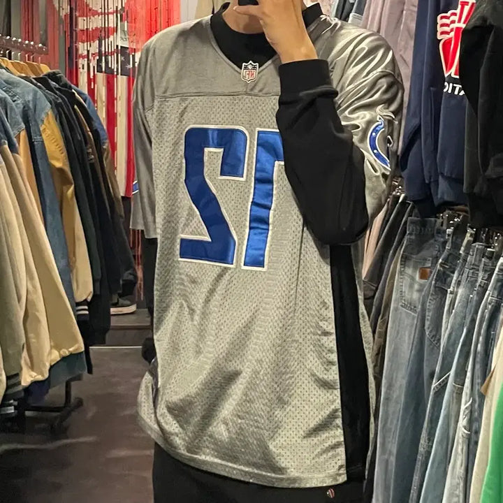 [BUNJANG] IM Indianapolis Colts Andrew Luck Gray Jersey / [IM] NFL 인디애나폴리스 콜츠 No.12 LUCK 그레이 반팔져지