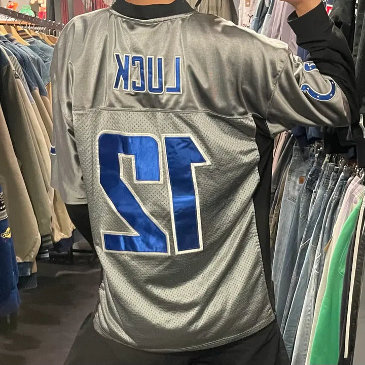[BUNJANG] IM Indianapolis Colts Andrew Luck Gray Jersey / [IM] NFL 인디애나폴리스 콜츠 No.12 LUCK 그레이 반팔져지
