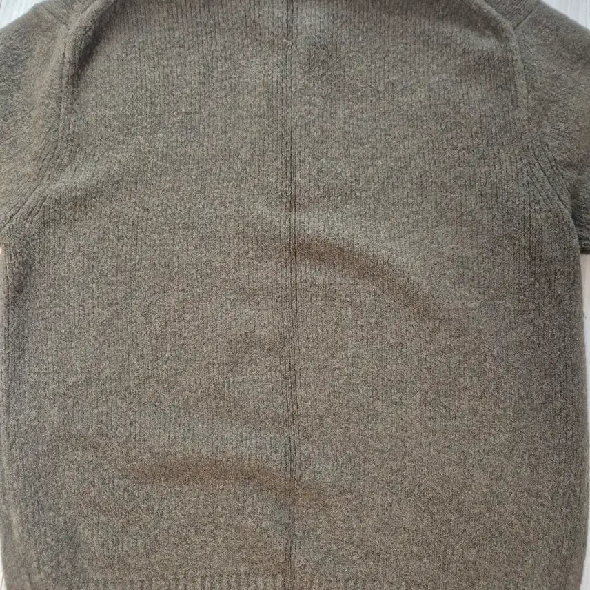 [BUNJANG] Uniqlo Khaki Half-Zip Knit Sweater / 유니클로 카키색 하프집업 니트 스웨터