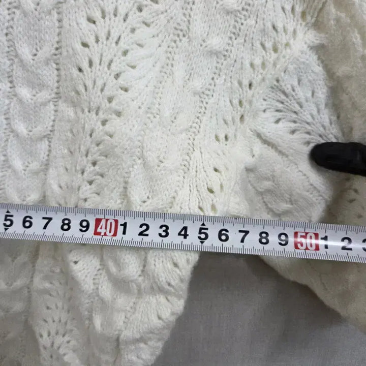 [BUNJANG] FREE VALLEY White Knit Top / FREE VALLEY 여성FREE 화이트 니트 M3963