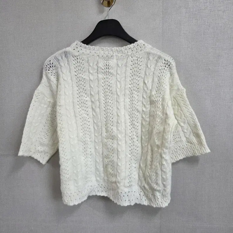 [BUNJANG] FREE VALLEY White Knit Top / FREE VALLEY 여성FREE 화이트 니트 M3963
