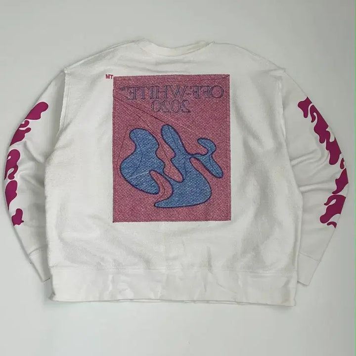 [BUNJANG] Off-White Abstract Crewneck Sweatshirt / [XL] 오프화이트 20FW 앱스트랙트 화이트 크루넥 스웻셔츠 맨투맨