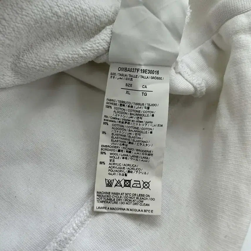 [BUNJANG] Off-White Abstract Crewneck Sweatshirt / [XL] 오프화이트 20FW 앱스트랙트 화이트 크루넥 스웻셔츠 맨투맨