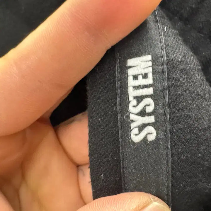 [BUNJANG] SYSTEM Black Cotton Slacks / SYSTEM 검정색 면바지 슬랙스