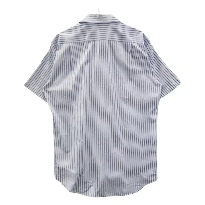 [BUNJANG] Vintage Basic Striped Light Blue Shirt L / 빈티지 베이직 스트라이프 라이트 블루 셔츠 L