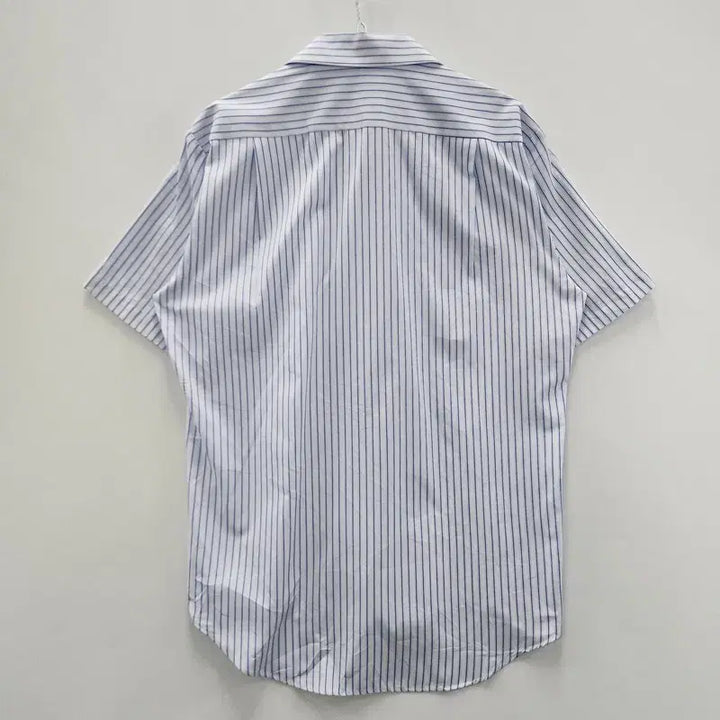 [BUNJANG] Vintage Basic Striped Light Blue Shirt L / 빈티지 베이직 스트라이프 라이트 블루 셔츠 L