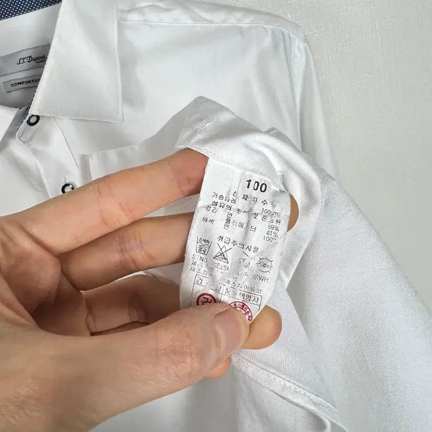 [BUNJANG] Dupont Thin White Cotton Shirt Men&