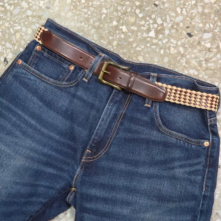 [BUNJANG] MONSIEUR NICOLE Leather Belt / MONSIEUR NICOLE 가죽벨트