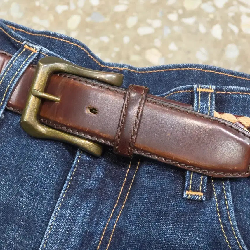 [BUNJANG] MONSIEUR NICOLE Leather Belt / MONSIEUR NICOLE 가죽벨트