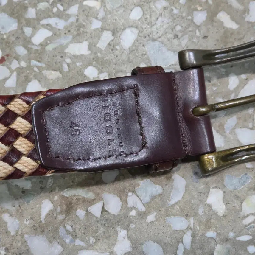 [BUNJANG] MONSIEUR NICOLE Leather Belt / MONSIEUR NICOLE 가죽벨트