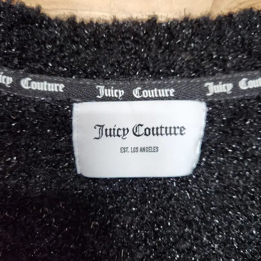 [BUNJANG] Juicy Couture Black Crop Cardigan / 쥬시 꾸뛰르 블랙 크롭 가디건