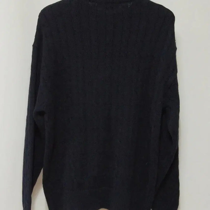 [BUNJANG] Yale Cable Knit Round Neck Sweater (Navy) / YALE 예일 꽈배기 라운드 니트 남성100