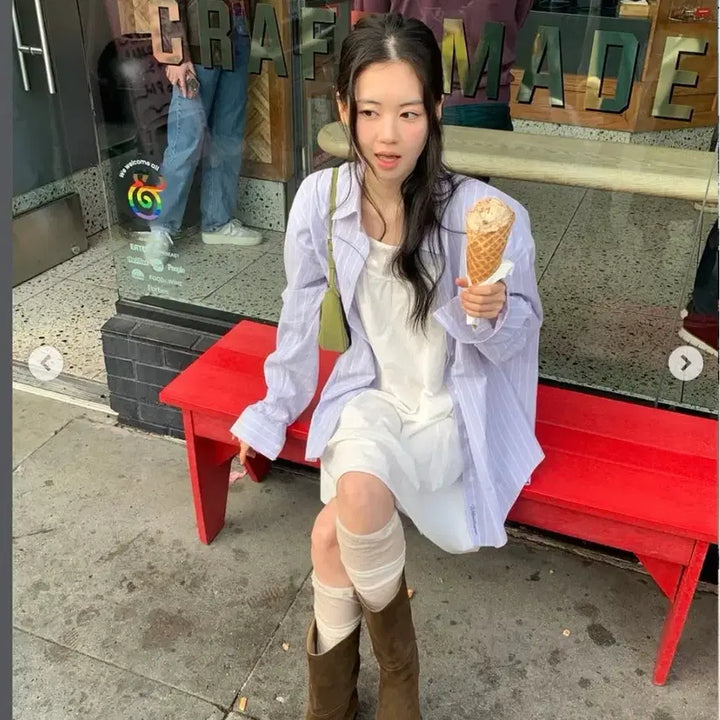 [BUNJANG] Without Summer Aine Mini Dress Ivory / 위드아웃썸머 아인 미니 드레스 아이보리