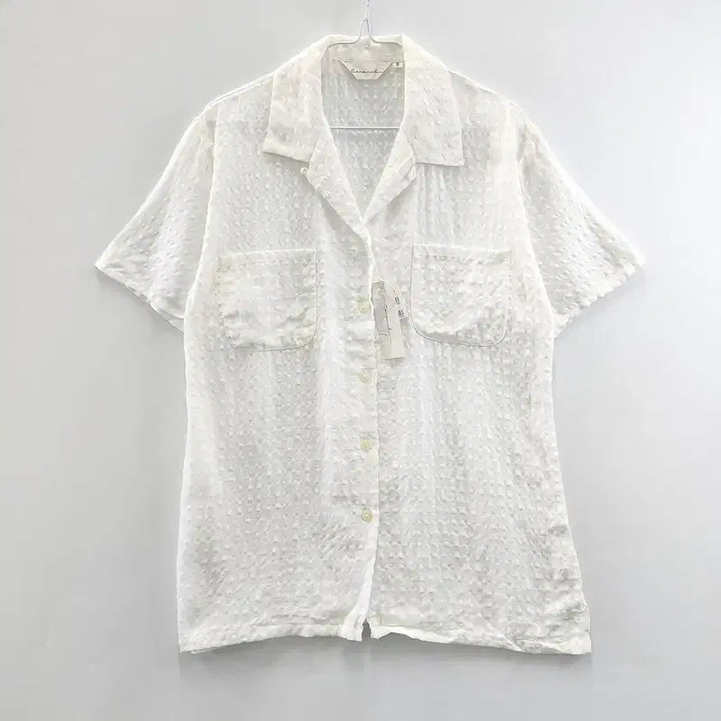 [BUNJANG] MADE IN JAPAN Linen Shirt Blouse / [새상품] 입체 린넨 셔츠 블라우스 F MADE IN JAPAN