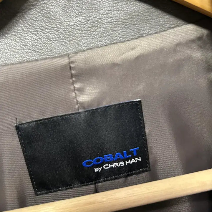 [BUNJANG] ESSENTIEL Leather Coat Grey 66 / ESSENTIEL 가죽 코트 그레이 66