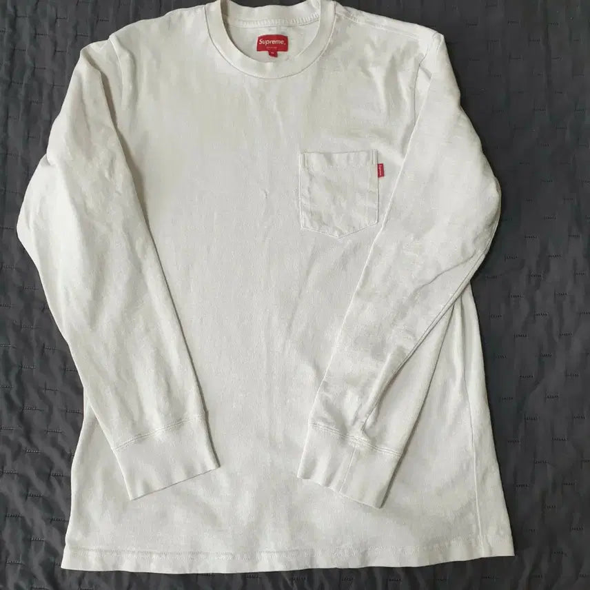 [BUNJANG] Supreme Pocket Long Sleeve T-shirt / 슈프림 포켓 긴팔 티셔츠