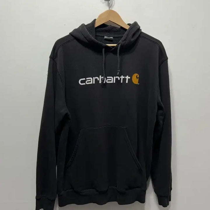 [BUNJANG] Carhartt Black Logo Hoodie L / 칼하트 블랙 로고 후드티 L