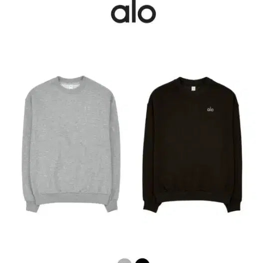 [BUNJANG] Alo Sweatshirt Black/Gray Unisex / 정품새상품>Alo 알로 맨투맨 블랙/그레이(남여공용)