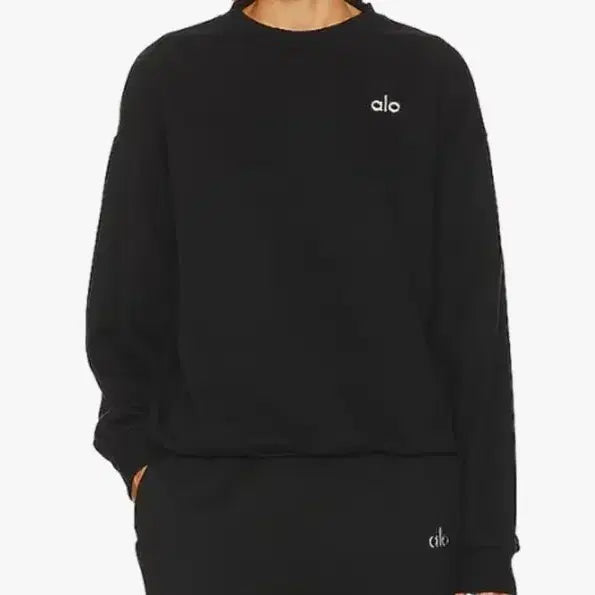 [BUNJANG] Alo Sweatshirt Black/Gray Unisex / 정품새상품>Alo 알로 맨투맨 블랙/그레이(남여공용)