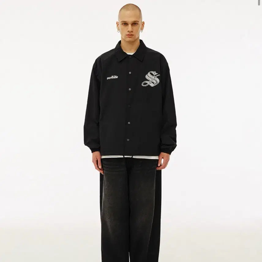 [BUNJANG] 1993 Studio Black Coach Jacket / 1993스튜디오 블랙 코치 자켓