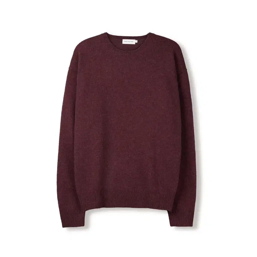 [BUNJANG] Steady &amp; Every Wear Wool Cashmere Knit Maroon Sweater / 새상품 단종 스테디에브리웨어 울 캐시미어 니트 마룬 3사이즈