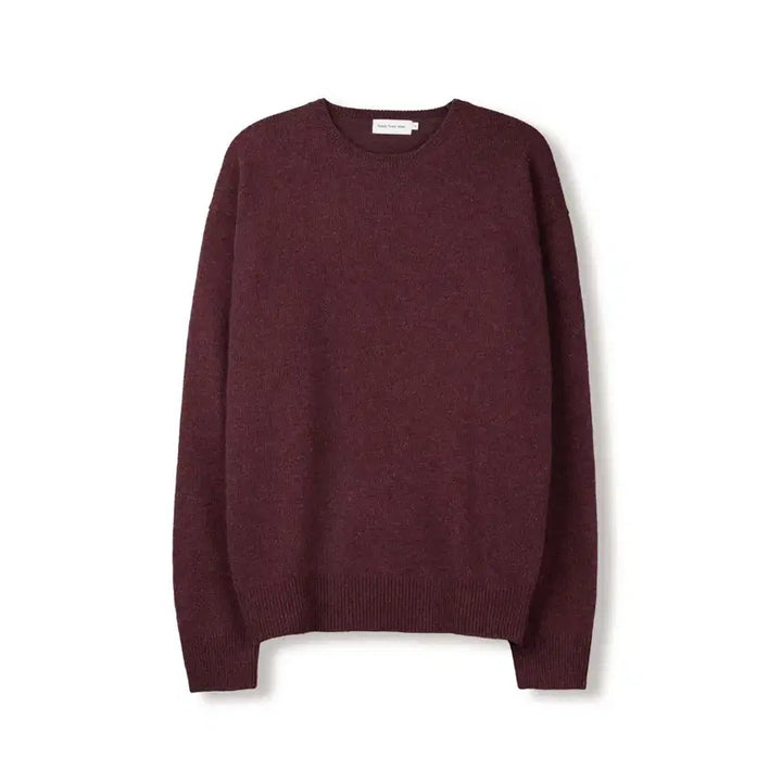 [BUNJANG] Steady &amp; Every Wear Wool Cashmere Knit Maroon Sweater / 새상품 단종 스테디에브리웨어 울 캐시미어 니트 마룬 3사이즈