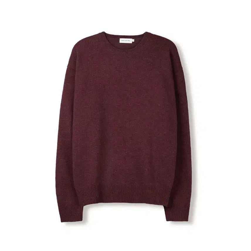 [BUNJANG] Steady &amp; Every Wear Wool Cashmere Knit Maroon Sweater / 새상품 단종 스테디에브리웨어 울 캐시미어 니트 마룬 3사이즈