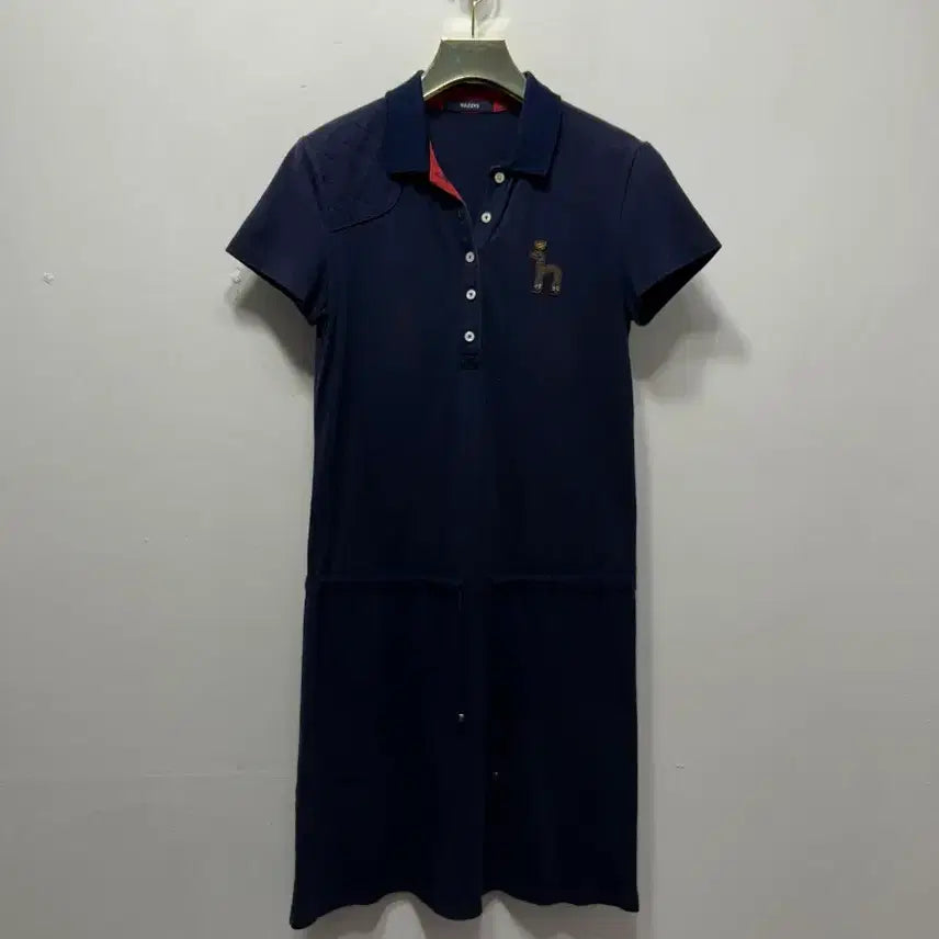 [BUNJANG] Hazzys Navy Short-Sleeve Polo Dress XS / 헤지스 네이비 반팔 카라 원피스 XS