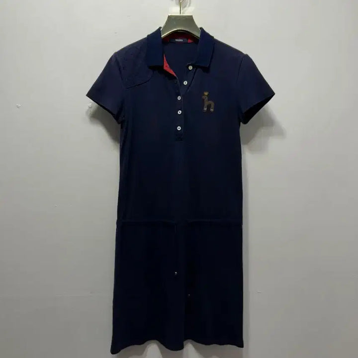 [BUNJANG] Hazzys Navy Short-Sleeve Polo Dress XS / 헤지스 네이비 반팔 카라 원피스 XS