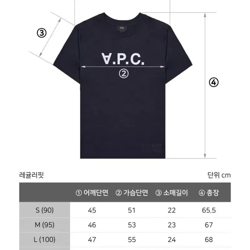 [BUNJANG] A.P.C. VPC Logo Short Sleeve T-shirt / NA32정품새상품>아페쎄 VPC 로고 반팔 티셔츠