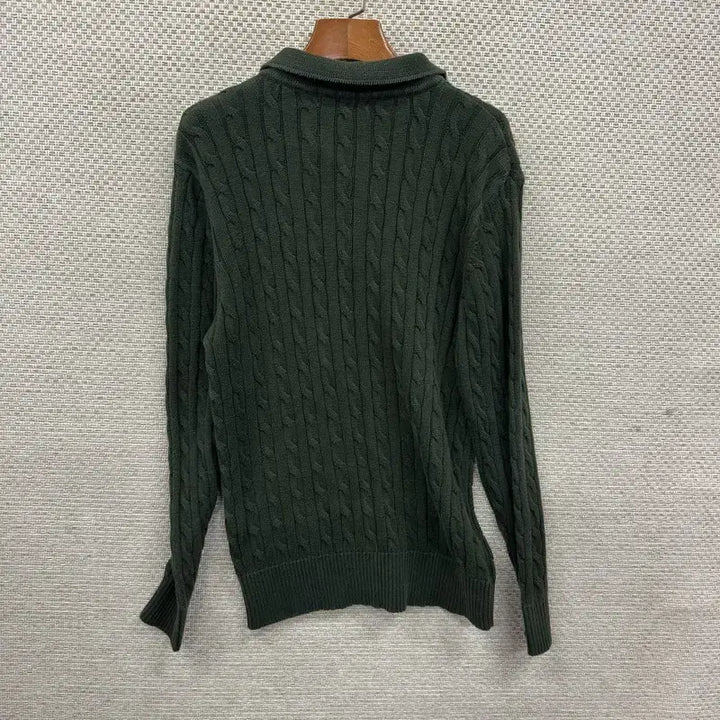 [BUNJANG] US Polo Assn. Embroidered Logo Cable Knit Sweater L / US폴로 자수로고 꽈배기 니트 L A07989