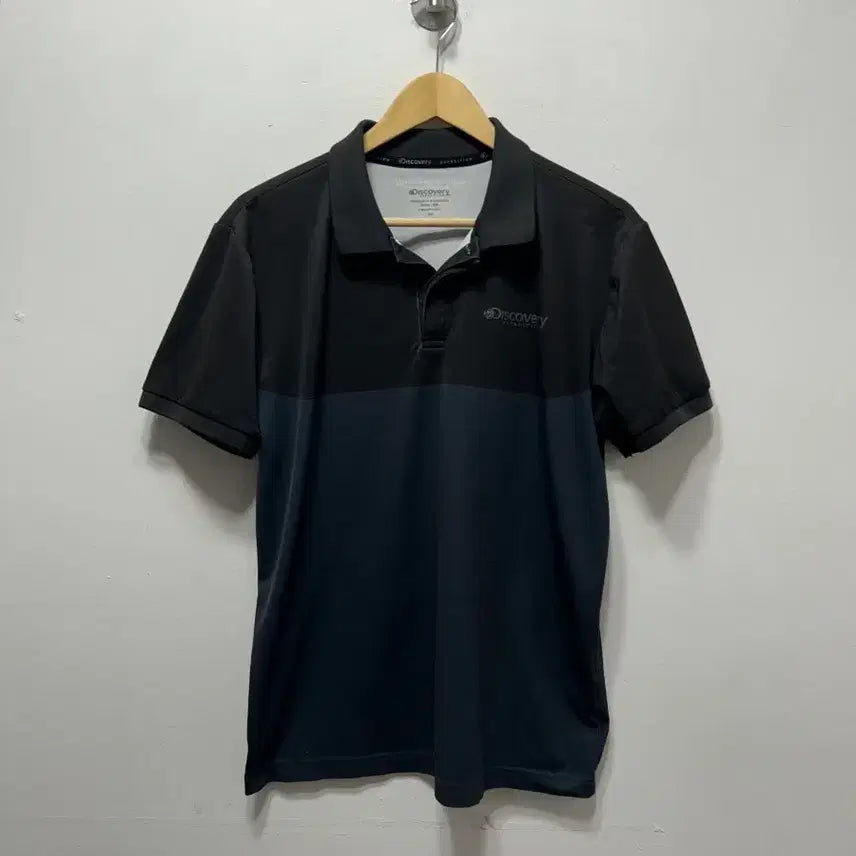 [BUNJANG] Discovery Expedition Black Polo Shirt L / 디스커버리 익스페디션 블랙 반팔 카라티 L