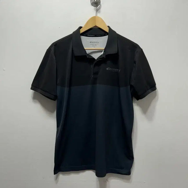 [BUNJANG] Discovery Expedition Black Polo Shirt L / 디스커버리 익스페디션 블랙 반팔 카라티 L