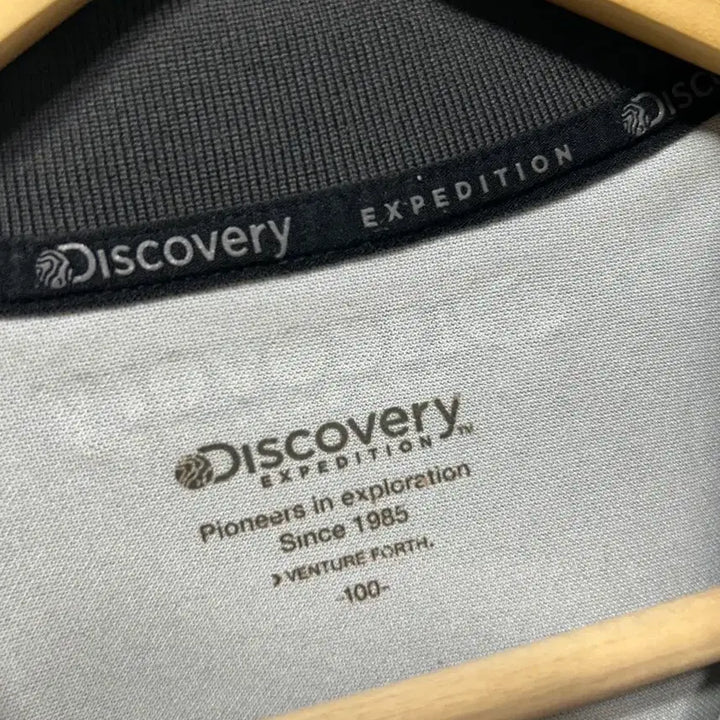 [BUNJANG] Discovery Expedition Black Polo Shirt L / 디스커버리 익스페디션 블랙 반팔 카라티 L