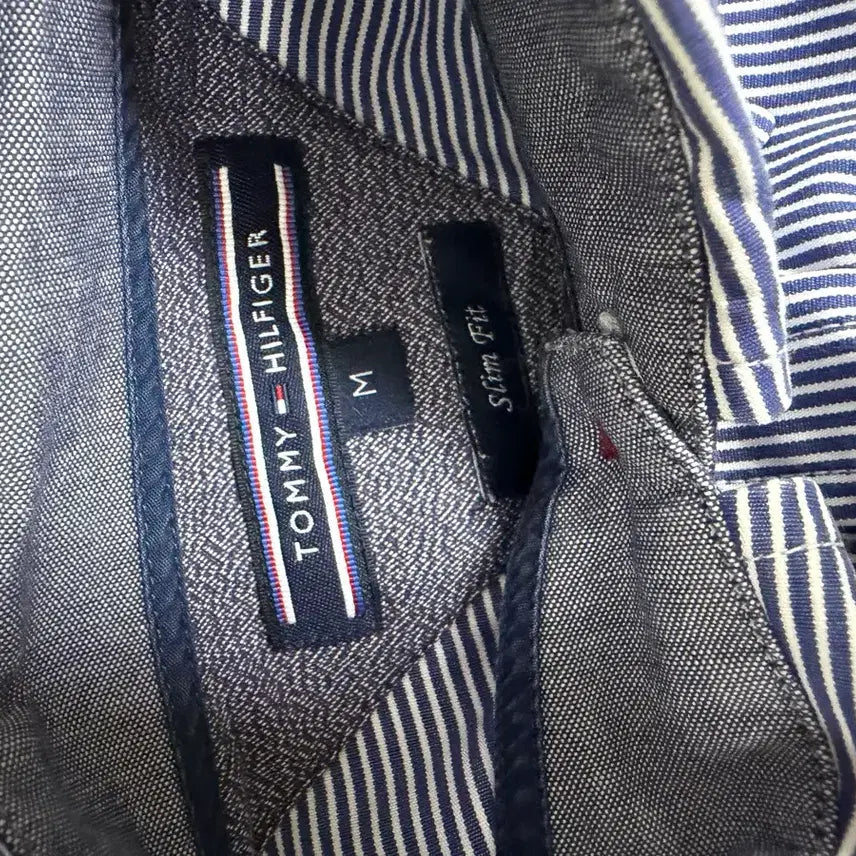 [BUNJANG] Tommy Hilfiger Striped Long Sleeve Shirt / 타미힐피거 스트라이프 긴팔 셔츠