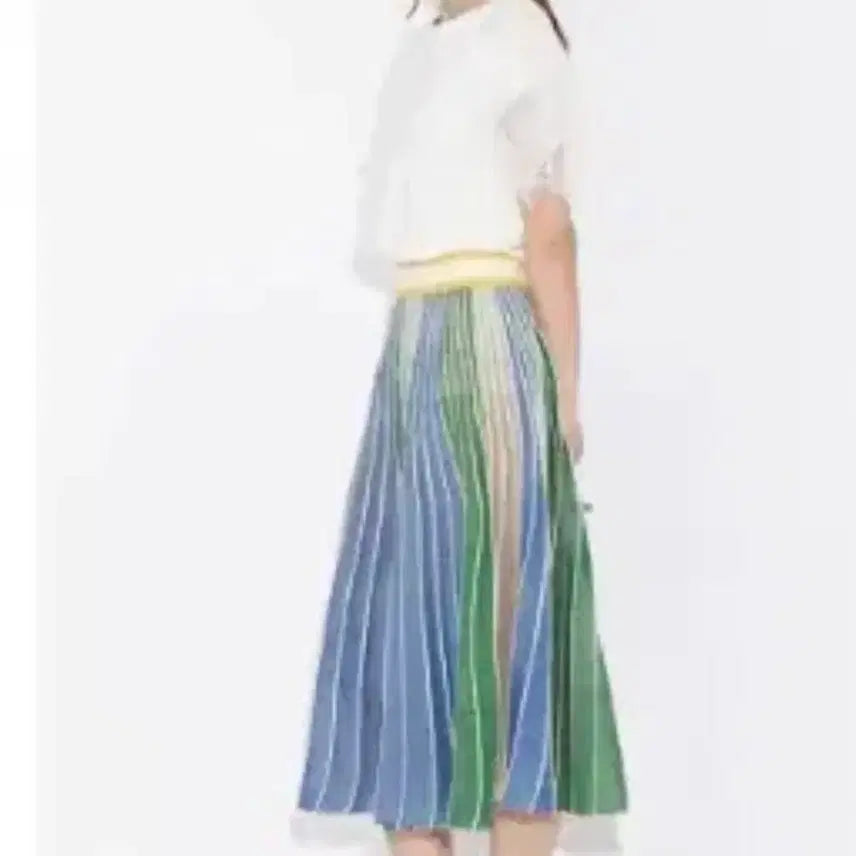 [BUNJANG] Lucky Chouette Pleated Knit Skirt / 럭키슈에뜨 플리츠 밴딩 니트 스커트 55