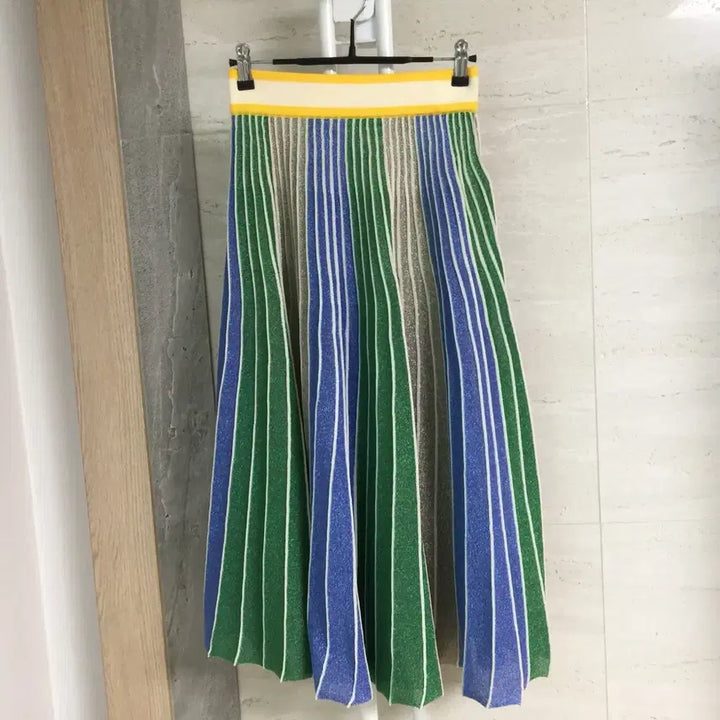 [BUNJANG] Lucky Chouette Pleated Knit Skirt / 럭키슈에뜨 플리츠 밴딩 니트 스커트 55