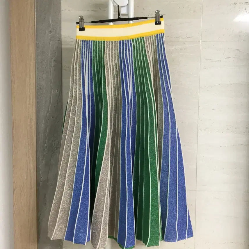 [BUNJANG] Lucky Chouette Pleated Knit Skirt / 럭키슈에뜨 플리츠 밴딩 니트 스커트 55