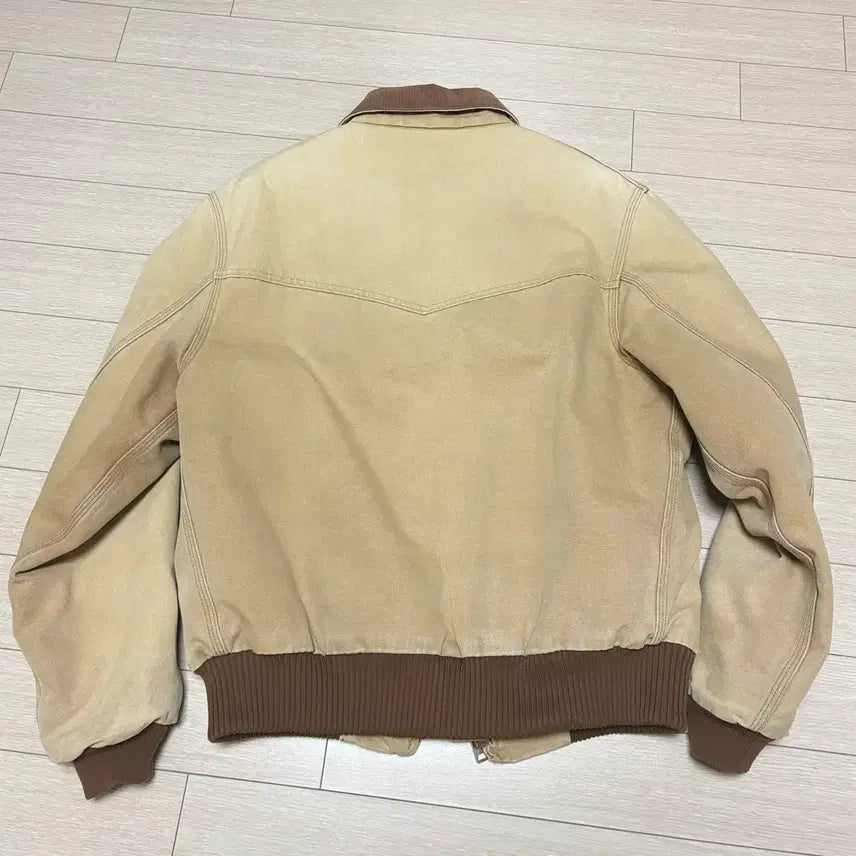 [BUNJANG] Carhartt J13 Santa Fe Beige Bomber Jacket / (XL) 칼하트 J13 산타페 베이지 봄버 자켓