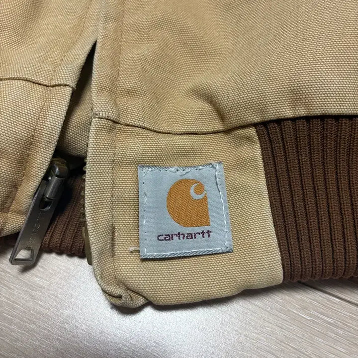 [BUNJANG] Carhartt J13 Santa Fe Beige Bomber Jacket / (XL) 칼하트 J13 산타페 베이지 봄버 자켓