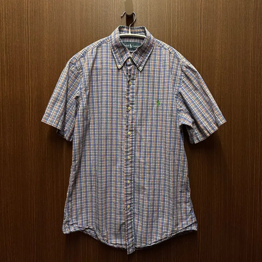 [SOLD OUT] 폴로 반팔 체크 남방 S
