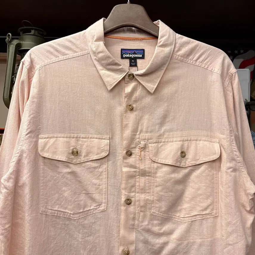 [BUNJANG] Patagonia Organic Cotton Utility Linen Shirt / 파타고니아 오가닉코튼 유틸리티 린넨셔츠 지퍼포켓 N958