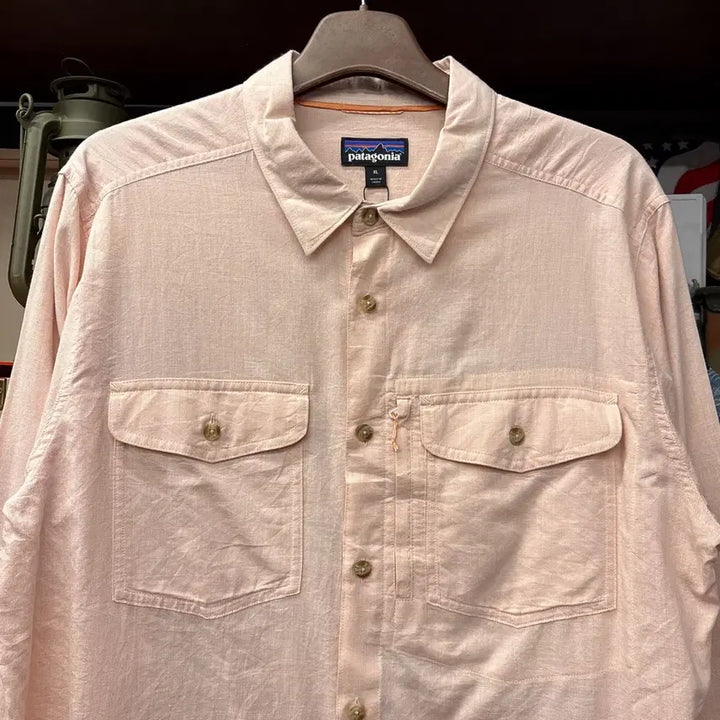 [BUNJANG] Patagonia Organic Cotton Utility Linen Shirt / 파타고니아 오가닉코튼 유틸리티 린넨셔츠 지퍼포켓 N958