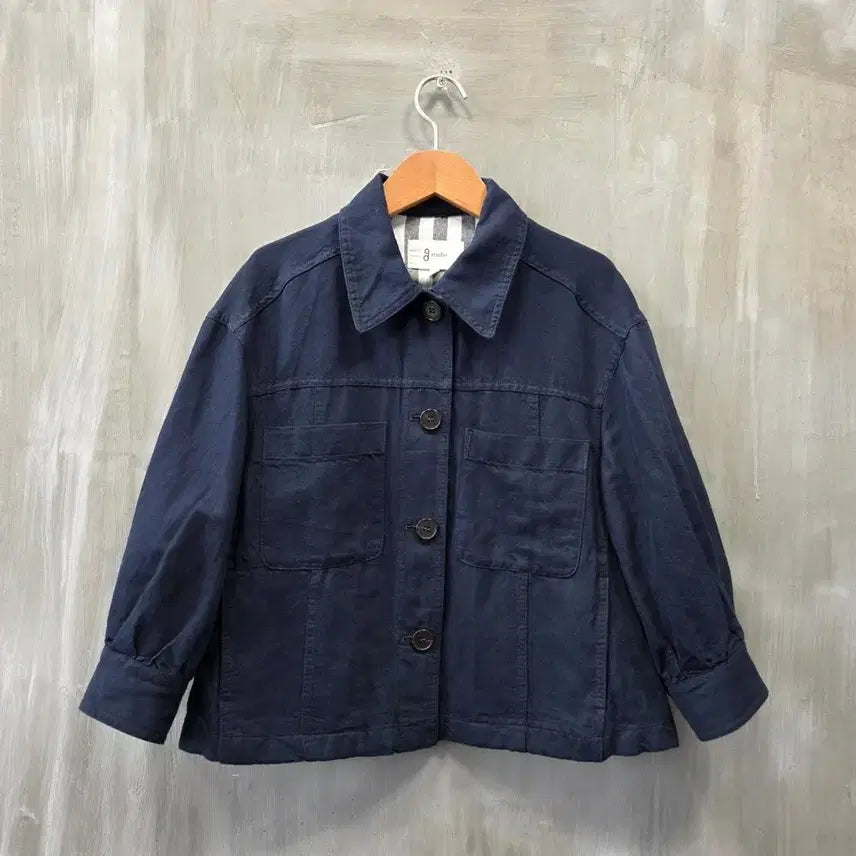 [BUNJANG] G Studio Ji Chun-hee Linen Crop Jacket (M) / g스튜디오 지춘희 린넨 크롭 자켓/여성(M)/ST2720/새상품수준