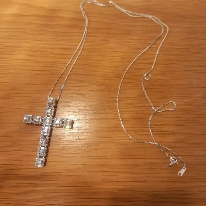 [BUNJANG] Sterling Silver 925 Large Cross Necklace / 실버925 빅 십자목걸이