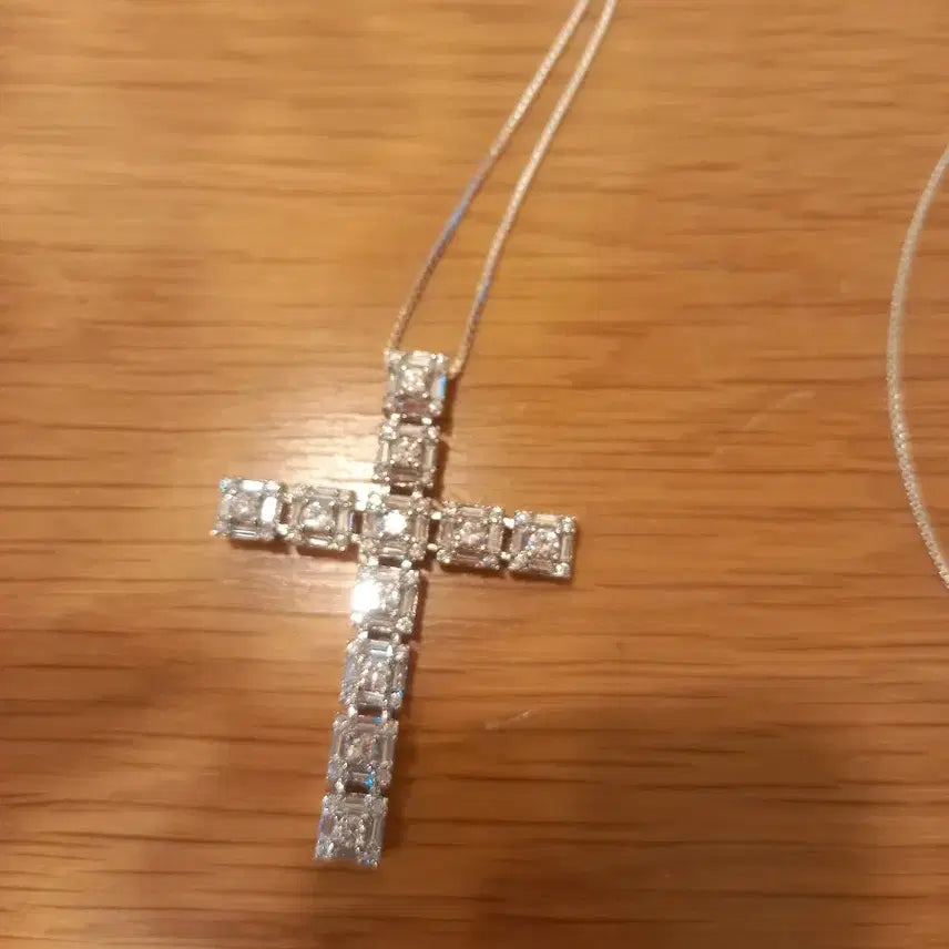 [BUNJANG] Sterling Silver 925 Large Cross Necklace / 실버925 빅 십자목걸이
