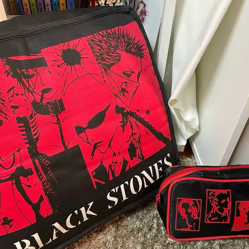 [BUNJANG] NANA Osaki NANA &amp; Ai Yazawa Blackstones Bundle Set / NANA 정품오사키 나나 하치 야자와아이 고전 블랙스톤즈 파우치, 쿠션