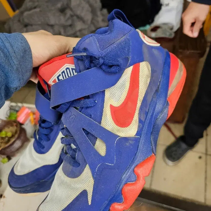 [BUNJANG] Nike Force Basketball Sneakers (Blue/Red/White) - 275 / 나이키  포스  농구화 파랑/빨강/흰색 운동화  275