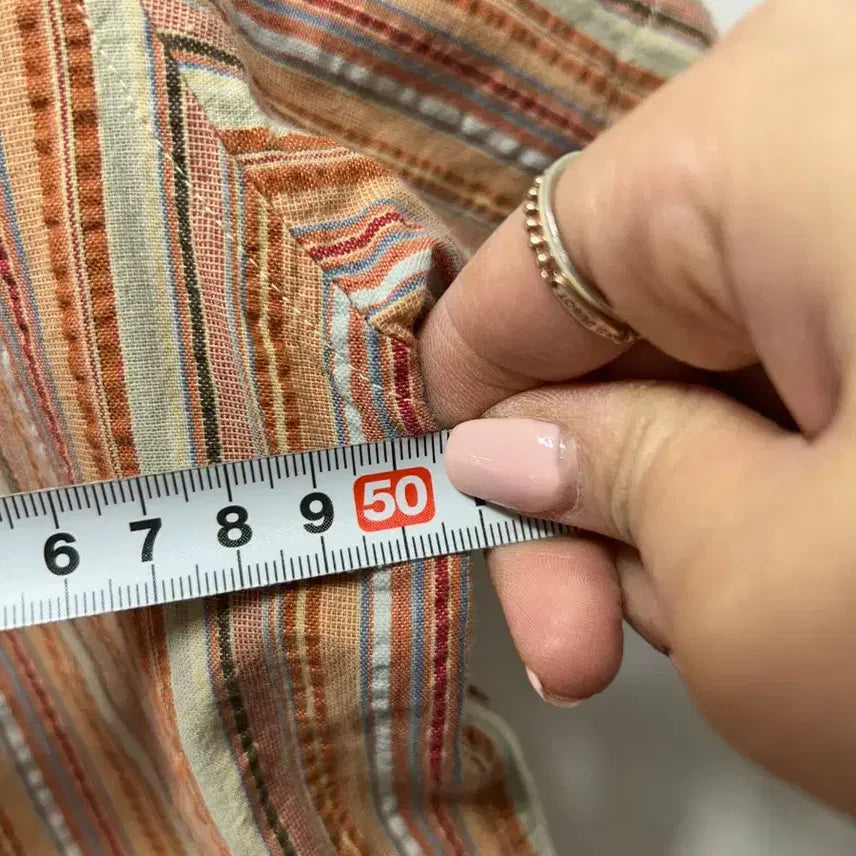 [BUNJANG] Olzen Striped Short Sleeve Shirt M / Olzen 스트라이프 반팔 셔츠 M