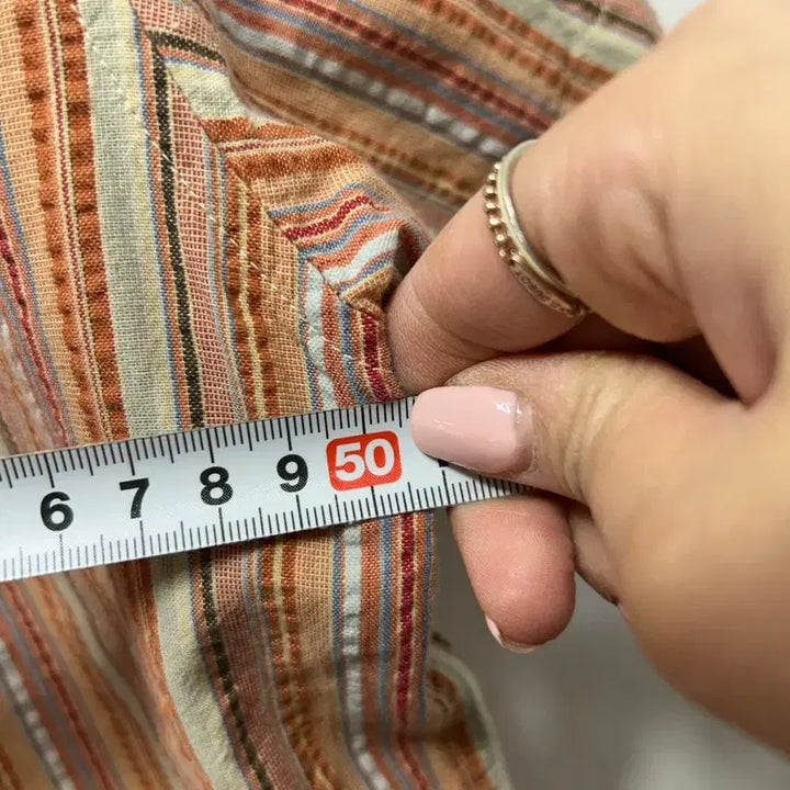[BUNJANG] Olzen Striped Short Sleeve Shirt M / Olzen 스트라이프 반팔 셔츠 M